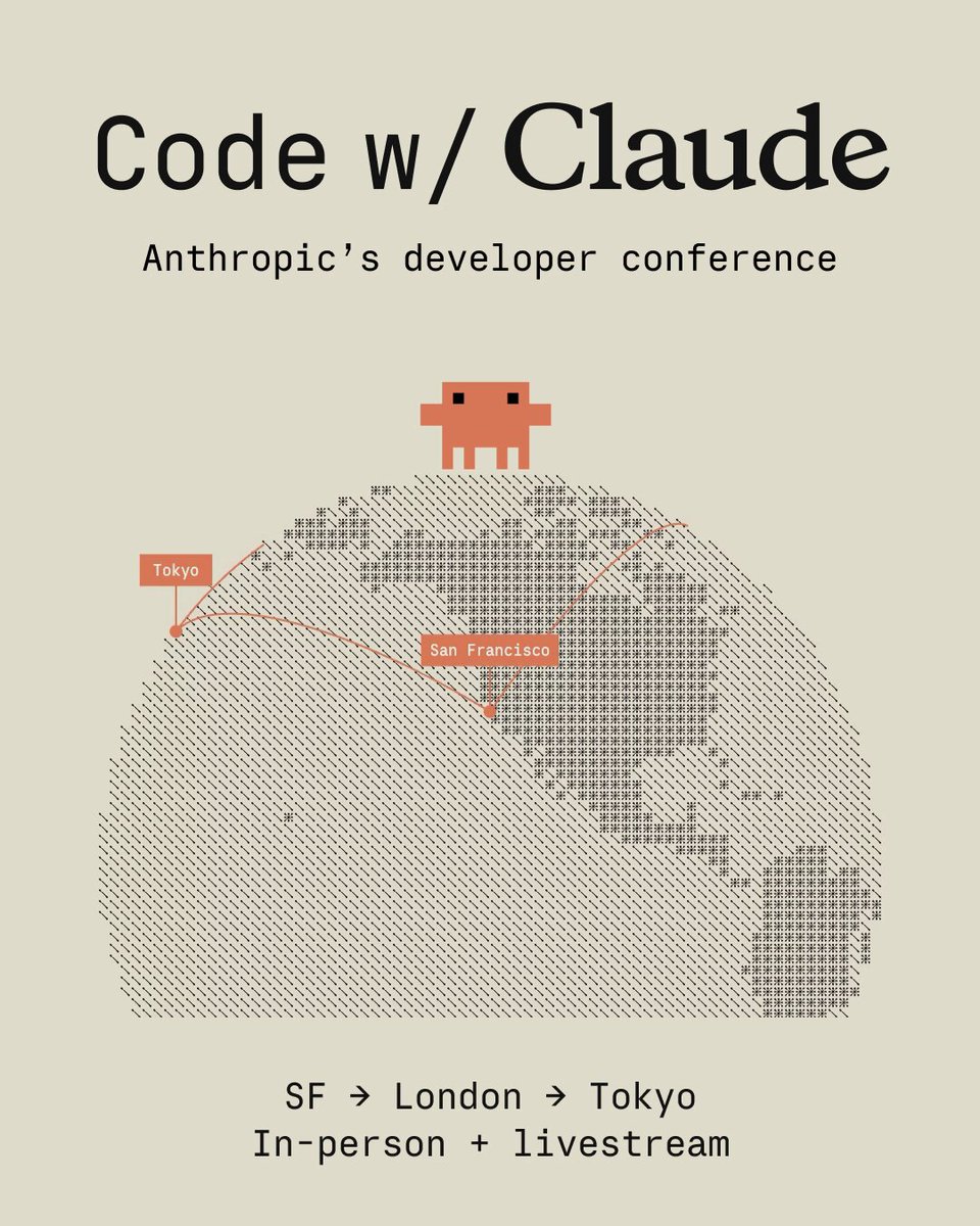 Banner chính thức của hội nghị Code with Claude