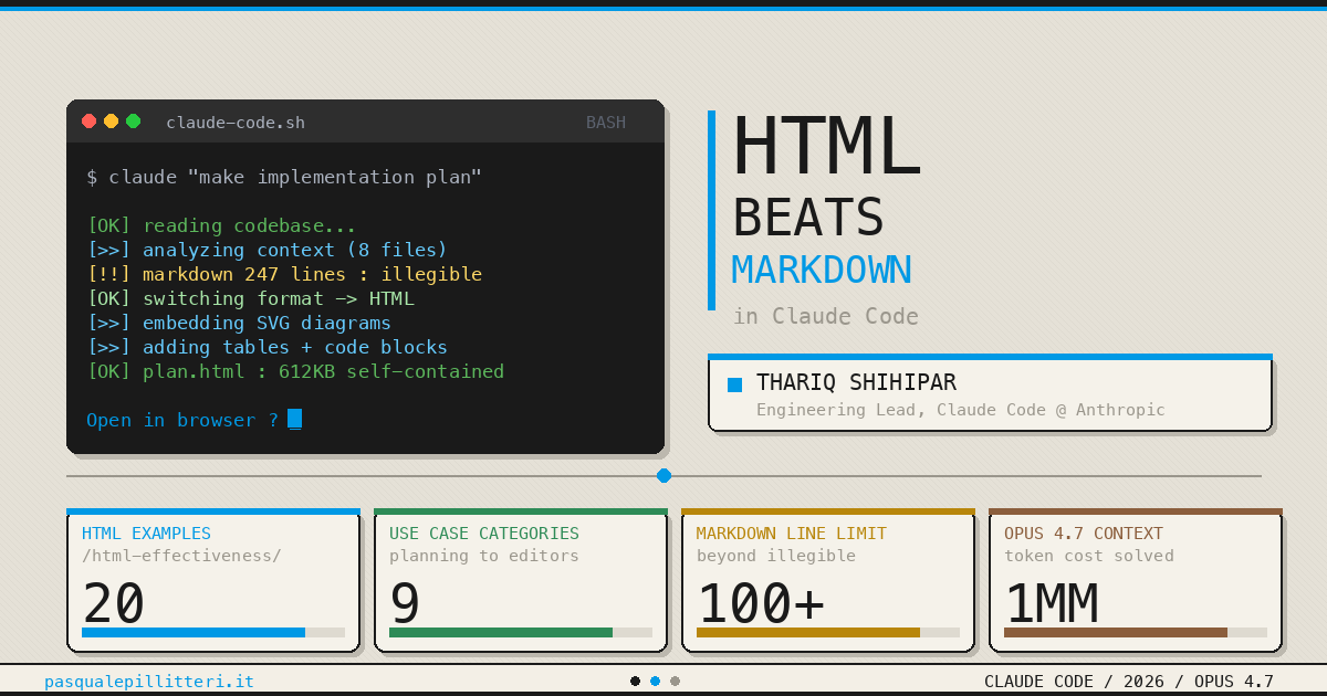 Claude Code tạo ra một bản so sánh mã nguồn dạng HTML.
