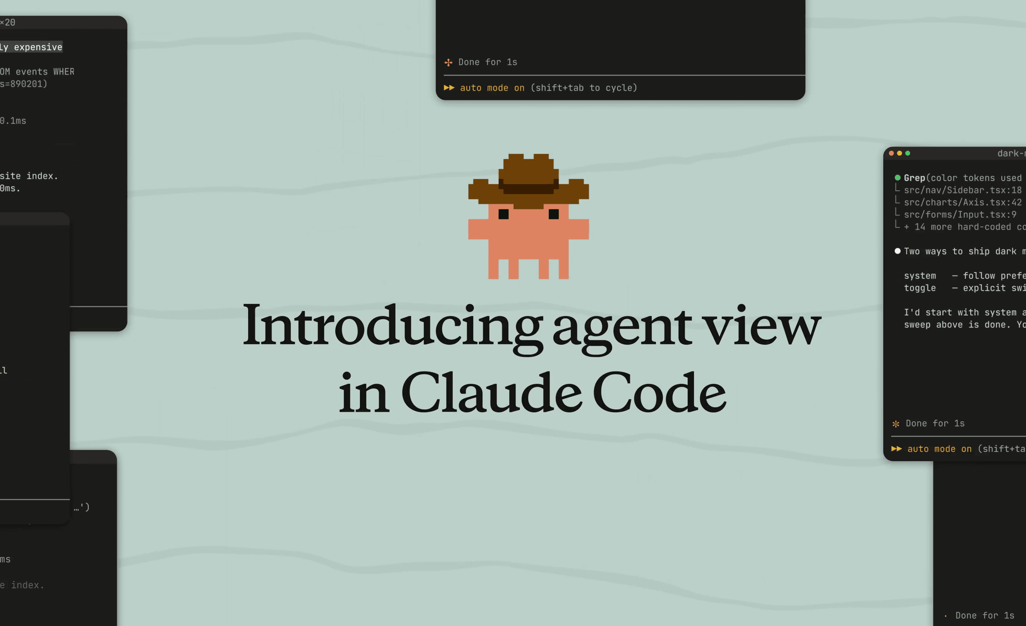 Lập trình viên sử dụng Claude Code với Agent View